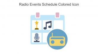Radio Events Schedule Colored Icon In Powerpoint Pptx Png And Editable Eps Format