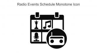 Radio Events Schedule Monotone Icon In Powerpoint Pptx Png And Editable Eps Format