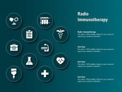 Radio immunotherapy ppt powerpoint presentation pictures structure