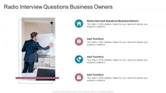 Radio Interview Questions Business Owners In Powerpoint And Google Slides Cpb