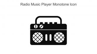 Radio Music Player Monotone Icon In Powerpoint Pptx Png And Editable Eps Format