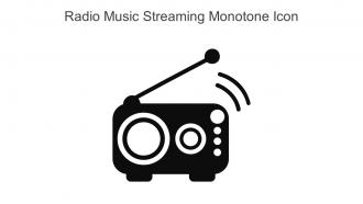 Radio Music Streaming Monotone Icon In Powerpoint Pptx Png And Editable Eps Format