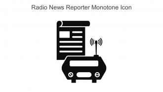 Radio News Reporter Monotone Icon In Powerpoint Pptx Png And Editable Eps Format