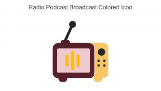 Radio Podcast Broadcast Colored Icon In Powerpoint Pptx Png And Editable Eps Format
