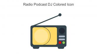 Radio Podcast DJ Colored Icon In Powerpoint Pptx Png And Editable Eps Format