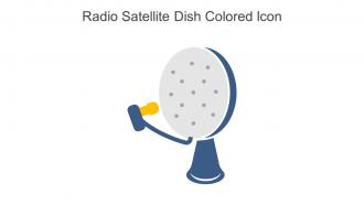 Radio Satellite Dish Colored Icon In Powerpoint Pptx Png And Editable Eps Format