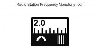 Radio Station Frequency Monotone Icon In Powerpoint Pptx Png And Editable Eps Format