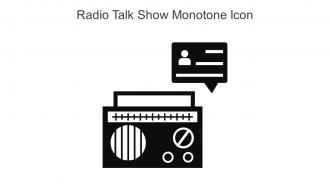 Radio Talk Show Monotone Icon In Powerpoint Pptx Png And Editable Eps Format