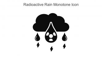 Radioactive Rain Monotone Icon In Powerpoint Pptx Png And Editable Eps Format