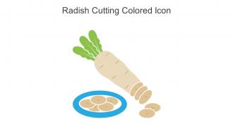 Radish Cutting Colored Icon In Powerpoint Pptx Png And Editable Eps Format