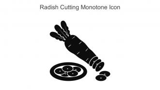 Radish Cutting Monotone Icon In Powerpoint Pptx Png And Editable Eps Format