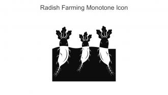 Radish Farming Monotone Icon In Powerpoint Pptx Png And Editable Eps Format