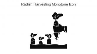 Radish Harvesting Monotone Icon In Powerpoint Pptx Png And Editable Eps Format
