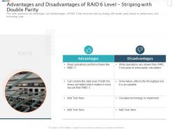 Raid storage it advantages and disadvantages of raid 6 level striping with double parity ppt tips