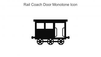 Rail Coach Door Monotone Icon In Powerpoint Pptx Png And Editable Eps Format