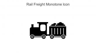 Rail Freight Monotone Icon In Powerpoint Pptx Png And Editable Eps Format