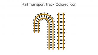 Rail Transport Track Colored Icon In Powerpoint Pptx Png And Editable Eps Format