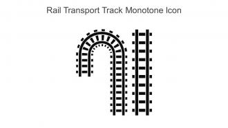 Rail Transport Track Monotone Icon In Powerpoint Pptx Png And Editable Eps Format
