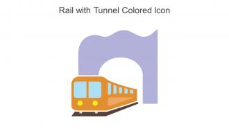 Rail With Tunnel Colored Icon In Powerpoint Pptx Png And Editable Eps Format