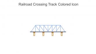 Railroad Crossing Track Colored Icon In Powerpoint Pptx Png And Editable Eps Format