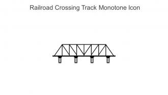 Railroad Crossing Track Monotone Icon In Powerpoint Pptx Png And Editable Eps Format