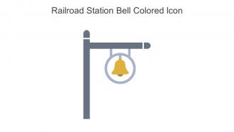 Railroad Station Bell Colored Icon In Powerpoint Pptx Png And Editable Eps Format
