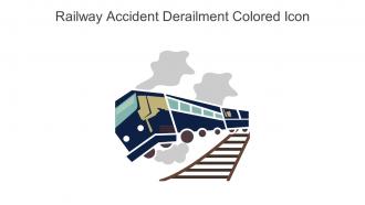 Railway Accident Derailment Colored Icon In Powerpoint Pptx Png And Editable Eps Format