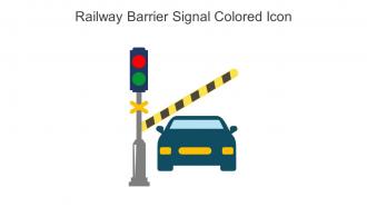 Railway Barrier Signal Colored Icon In Powerpoint Pptx Png And Editable Eps Format