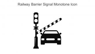 Railway Barrier Signal Monotone Icon In Powerpoint Pptx Png And Editable Eps Format