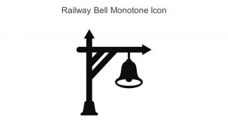 Railway Bell Monotone Icon In Powerpoint Pptx Png And Editable Eps Format