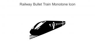 Railway Bullet Train Monotone Icon In Powerpoint Pptx Png And Editable Eps Format