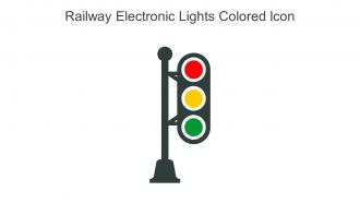 Railway Electronic Lights Colored Icon In Powerpoint Pptx Png And Editable Eps Format