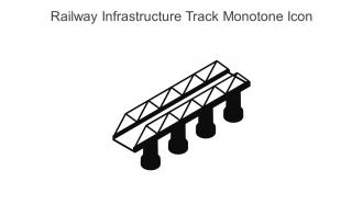 Railway Infrastructure Track Monotone Icon In Powerpoint Pptx Png And Editable Eps Format