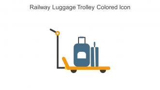 Railway Luggage Trolley Colored Icon In Powerpoint Pptx Png And Editable Eps Format