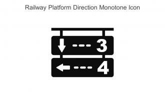 Railway Platform Direction Monotone Icon In Powerpoint Pptx Png And Editable Eps Format