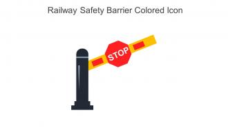 Railway Safety Barrier Colored Icon In Powerpoint Pptx Png And Editable Eps Format