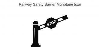 Railway Safety Barrier Monotone Icon In Powerpoint Pptx Png And Editable Eps Format