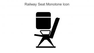 Railway Seat Monotone Icon In Powerpoint Pptx Png And Editable Eps Format