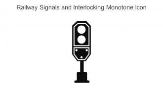 Railway Signals And Interlocking Monotone Icon In Powerpoint Pptx Png And Editable Eps Format