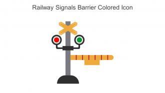 Railway Signals Barrier Colored Icon In Powerpoint Pptx Png And Editable Eps Format