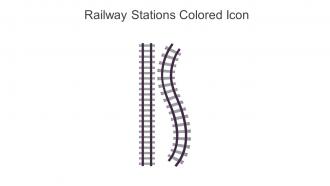 Railway Stations Colored Icon In Powerpoint Pptx Png And Editable Eps Format