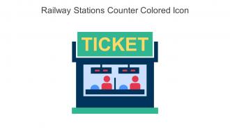 Railway Stations Counter Colored Icon In Powerpoint Pptx Png And Editable Eps Format
