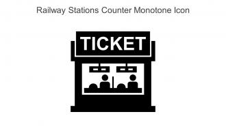 Railway Stations Counter Monotone Icon In Powerpoint Pptx Png And Editable Eps Format