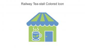 Railway Tea Stall Colored Icon In Powerpoint Pptx Png And Editable Eps Format