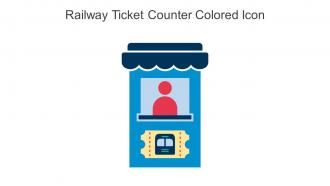 Railway Ticket Counter Colored Icon In Powerpoint Pptx Png And Editable Eps Format