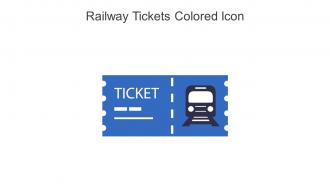 Railway Tickets Colored Icon In Powerpoint Pptx Png And Editable Eps Format