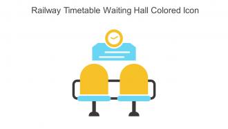 Railway Timetable Waiting Hall Colored Icon In Powerpoint Pptx Png And Editable Eps Format