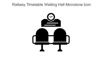 Railway Timetable Waiting Hall Monotone Icon In Powerpoint Pptx Png And Editable Eps Format