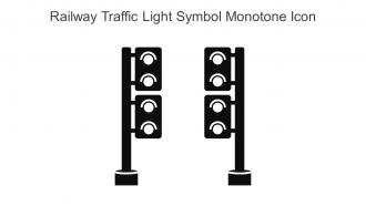 Railway Traffic Light Symbol Monotone Icon In Powerpoint Pptx Png And Editable Eps Format