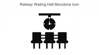 Railway Waiting Hall Monotone Icon In Powerpoint Pptx Png And Editable Eps Format